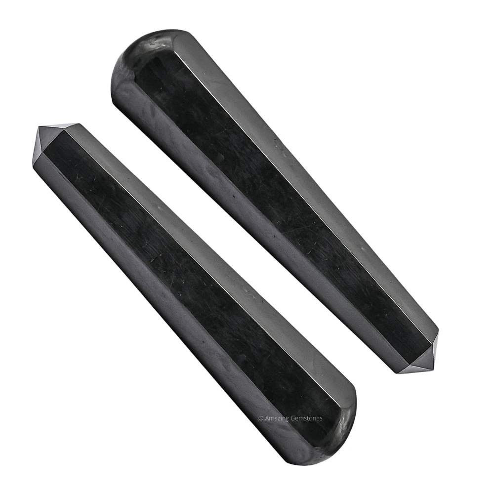 Shungite Wand (Faceted)