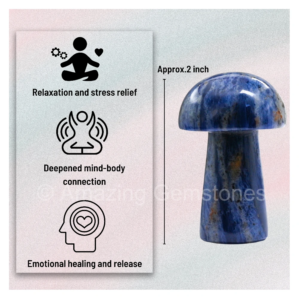 Sodalite Crystal Mushroom
