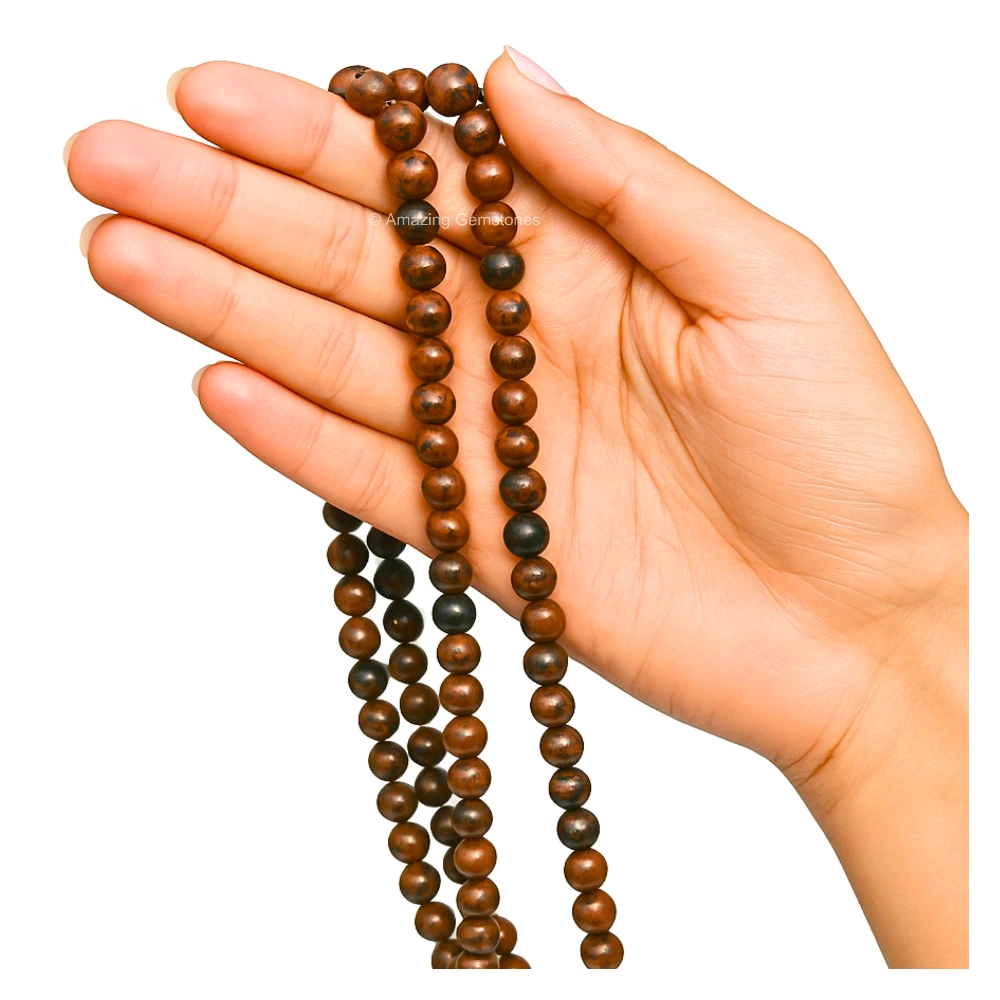 Mahogany Obsidian Mala (Without Knot)