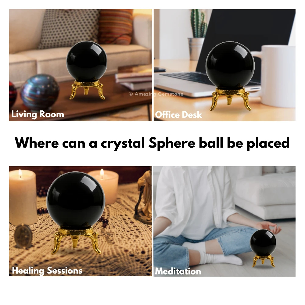 Black Obsidian Sphere (2 Inch)