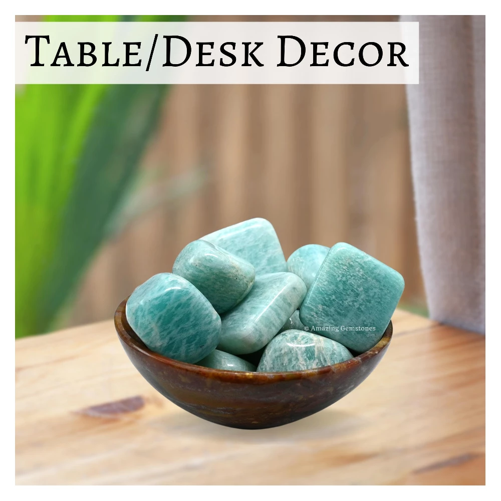 Tumbled Amazonite Crystals Stones (1 oz)