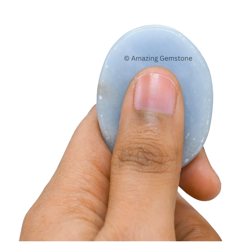 Angelite Worry Stone