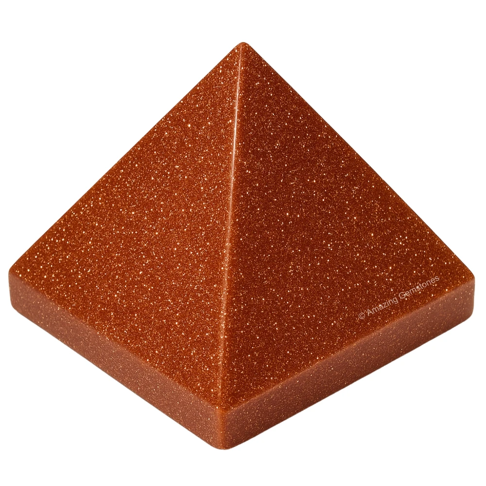 Red Goldstone Pyramid (2 Inch)