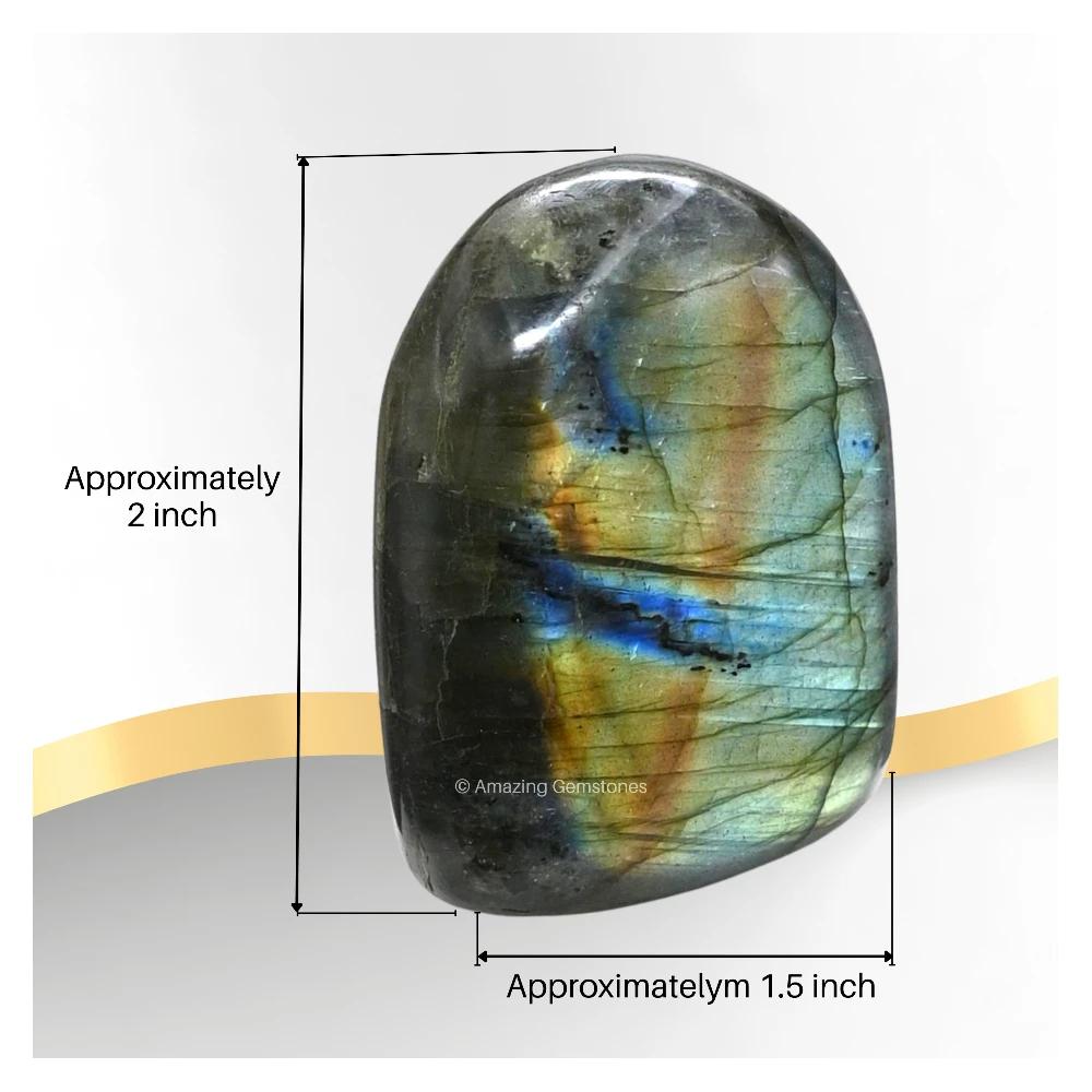 Labradorite Standing Palm Stone (Regular)