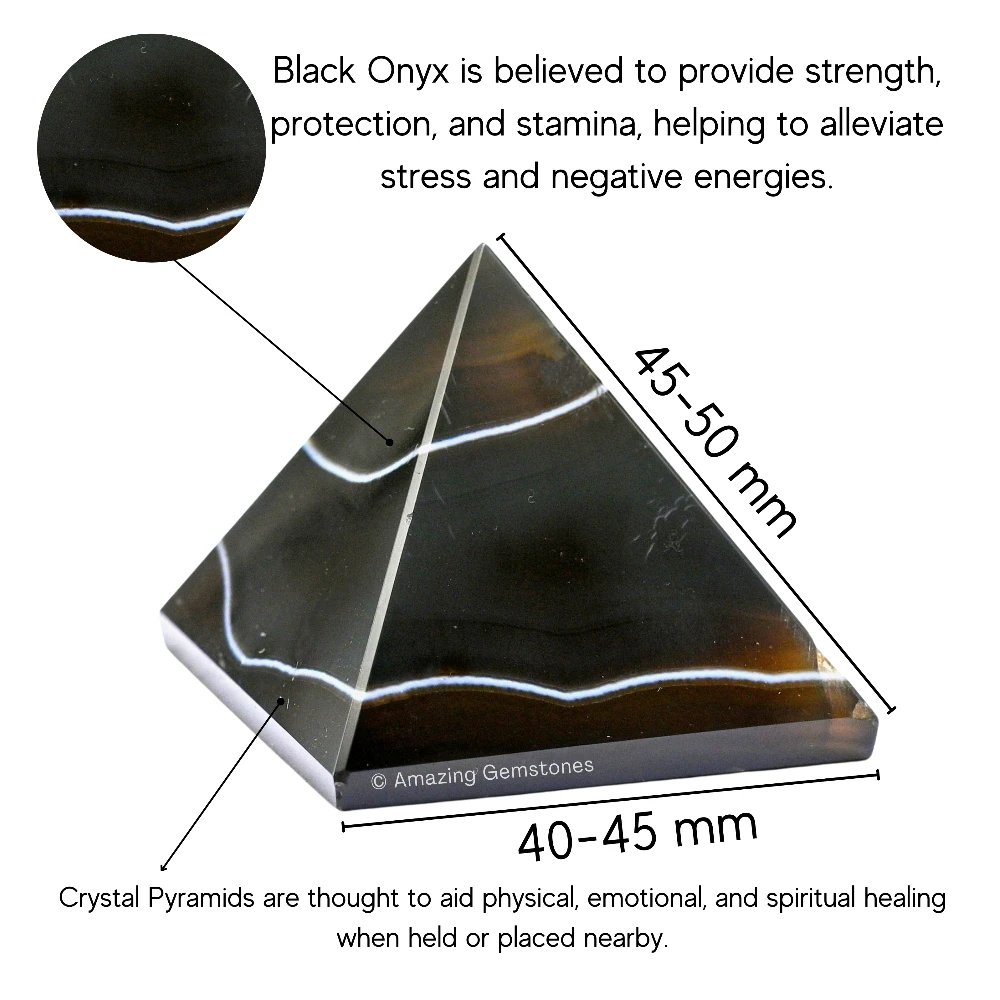 Black Onyx Pyramid (2 Inch)