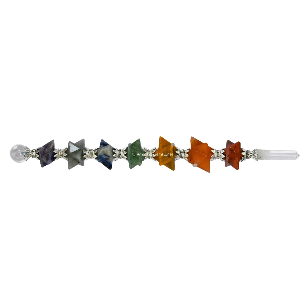 Chakra Merkaba Healing Crystal Wand