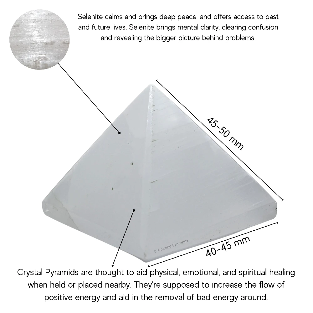 Selenite Pyramid (2 Inch)