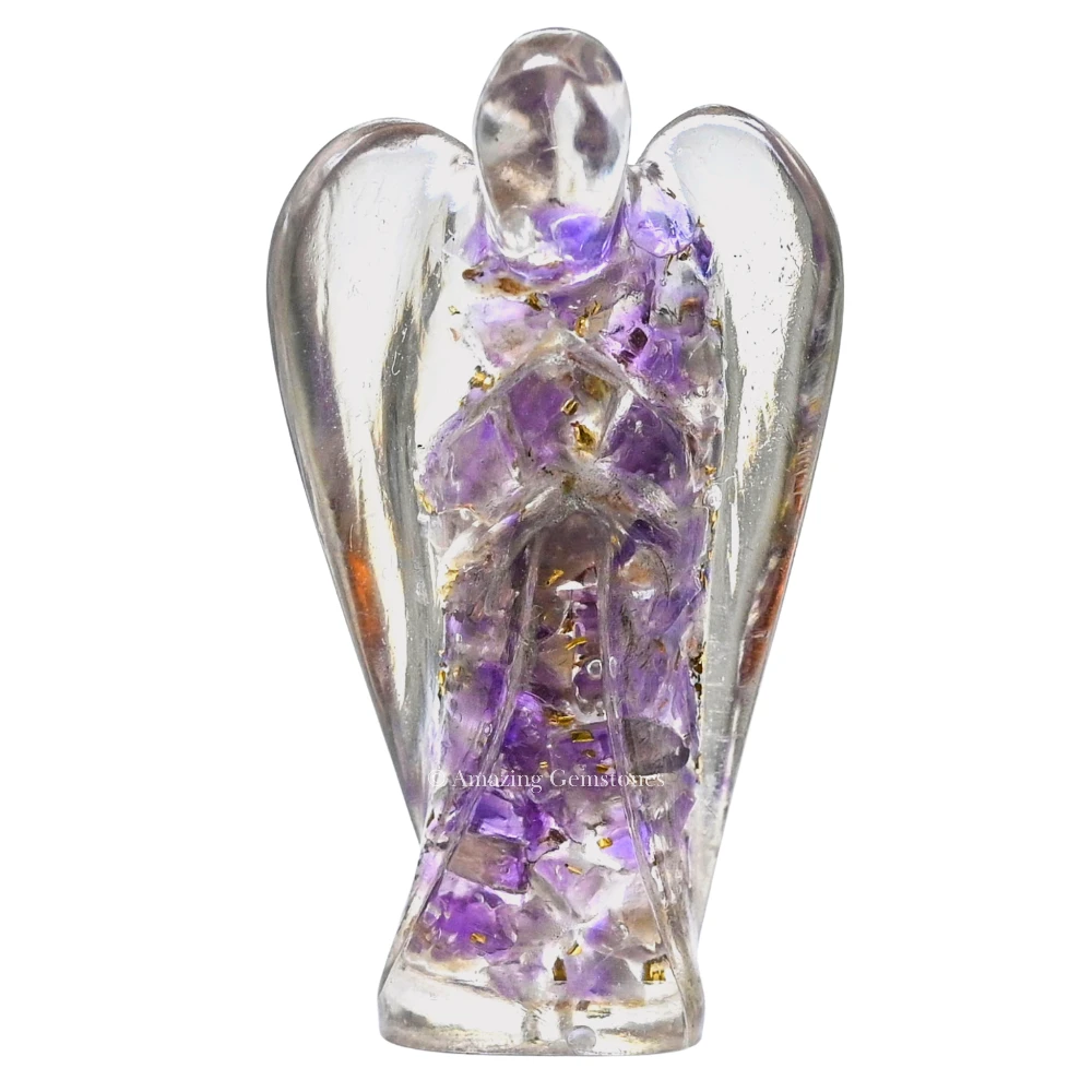 Amethyst Orgone Angel Figurine