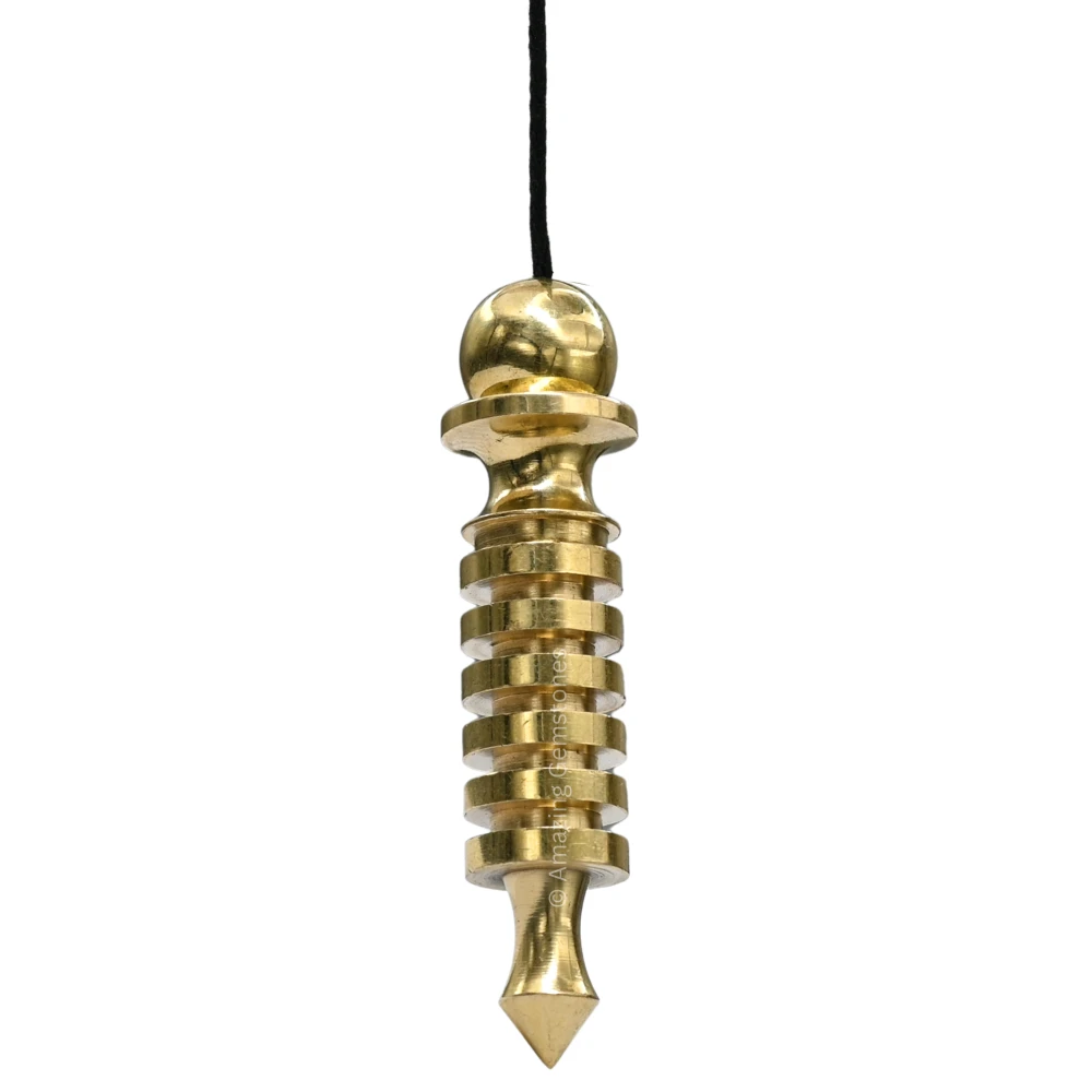 Copper Metal Pendulum - Gold ISIS 6 Ring Plate (MP31)