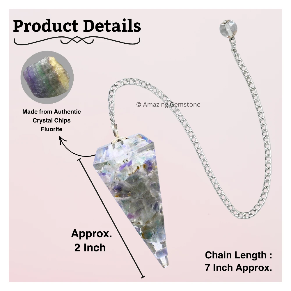 Fluorite Orgone Pendulum