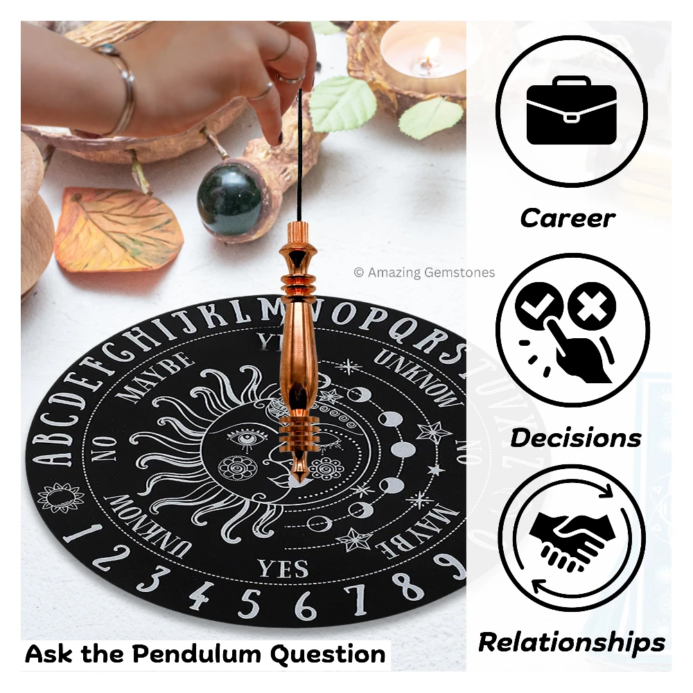 Copper Metal Pendulum - Rose Gold Double ISIS Karnak (MP24)