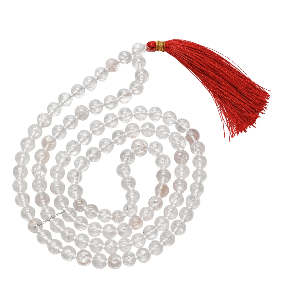 Sphatik Mala - B Grade 7mm Beads (Hand Knotted)