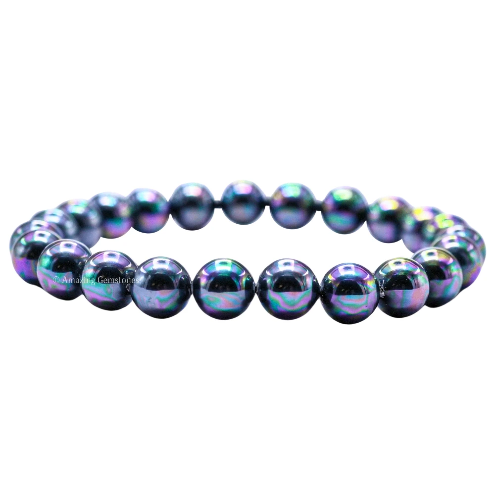 Rainbow Pearl Bracelet (Strechable)