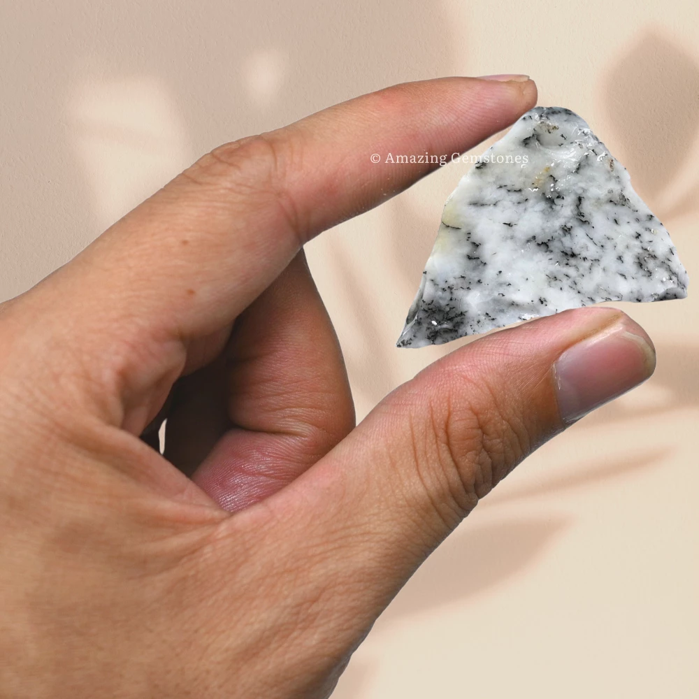 Dendrite Opal Raw Crystals (2 Pieces)
