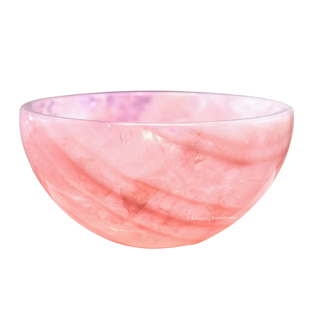 Rose Quartz Crystal Bowl - 2 Inch