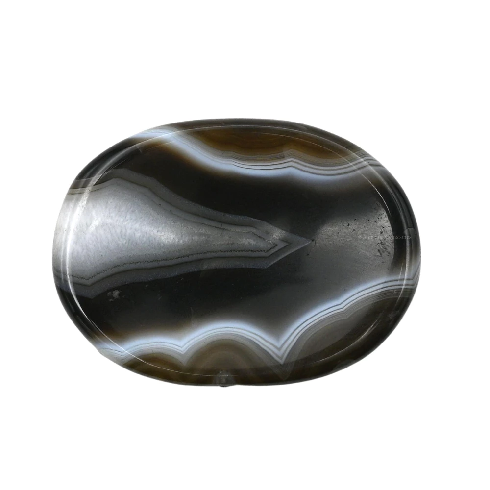 Black Onyx Worry Stone