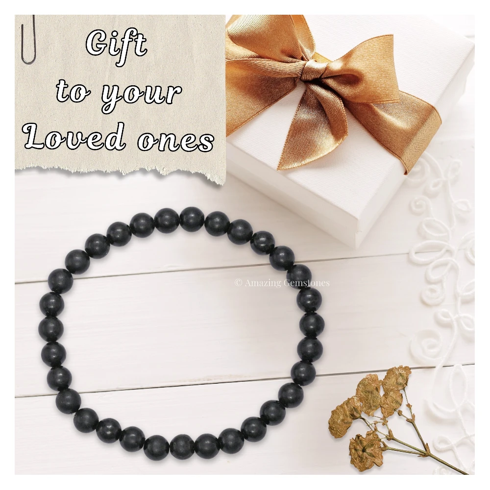 Shungite Healing Crystal Bracelets - 6mm Beads