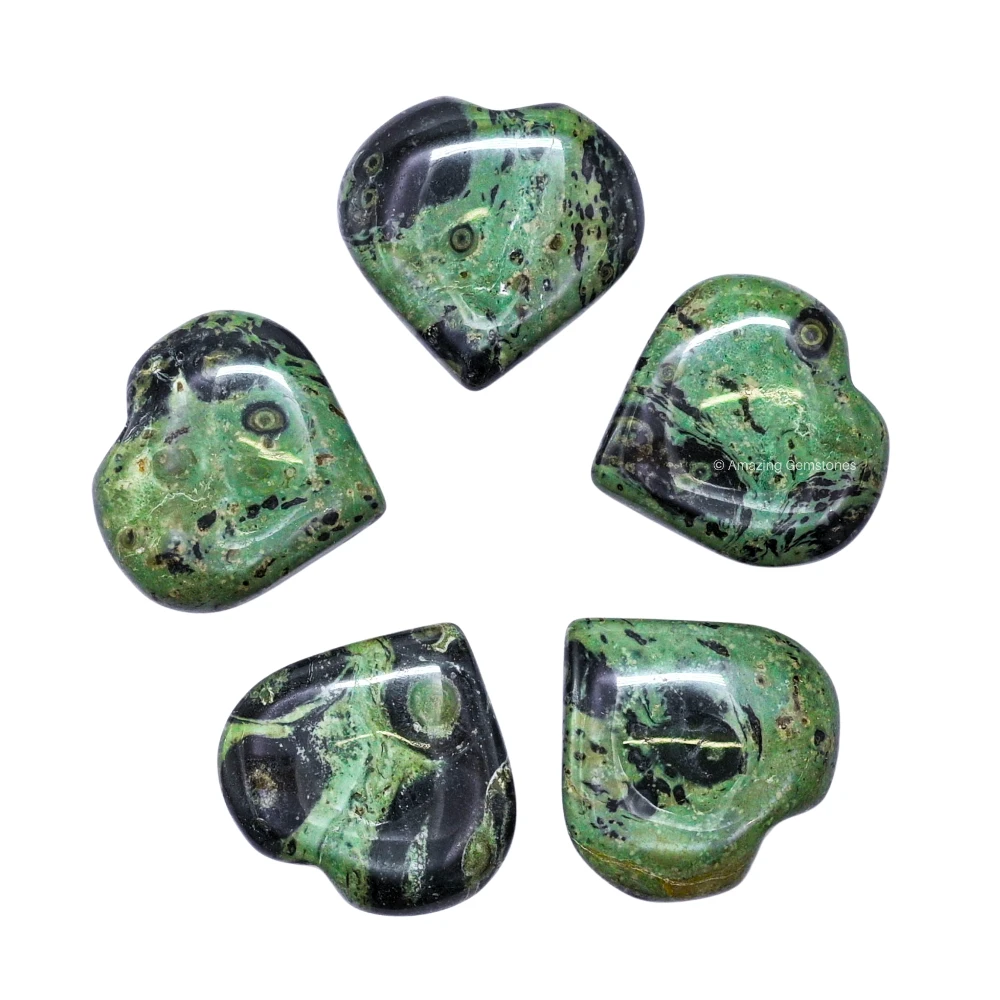Kambaba Jasper Heart (Pack of 2)