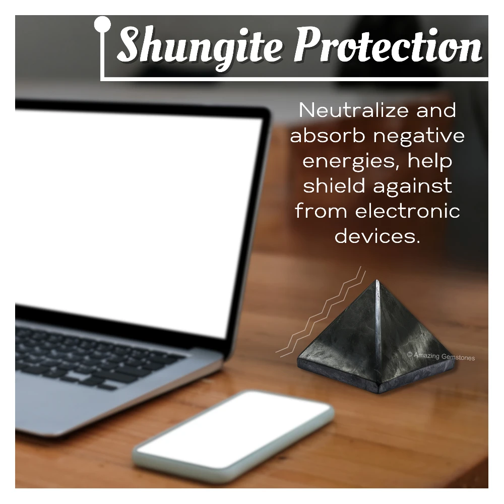 Shungite Pyramid (55-60 mm)