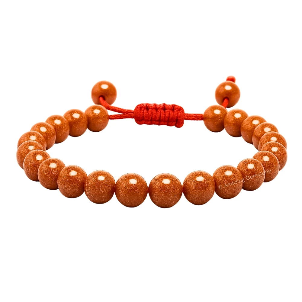 Red Goldstone Bracelet (Adjustable)