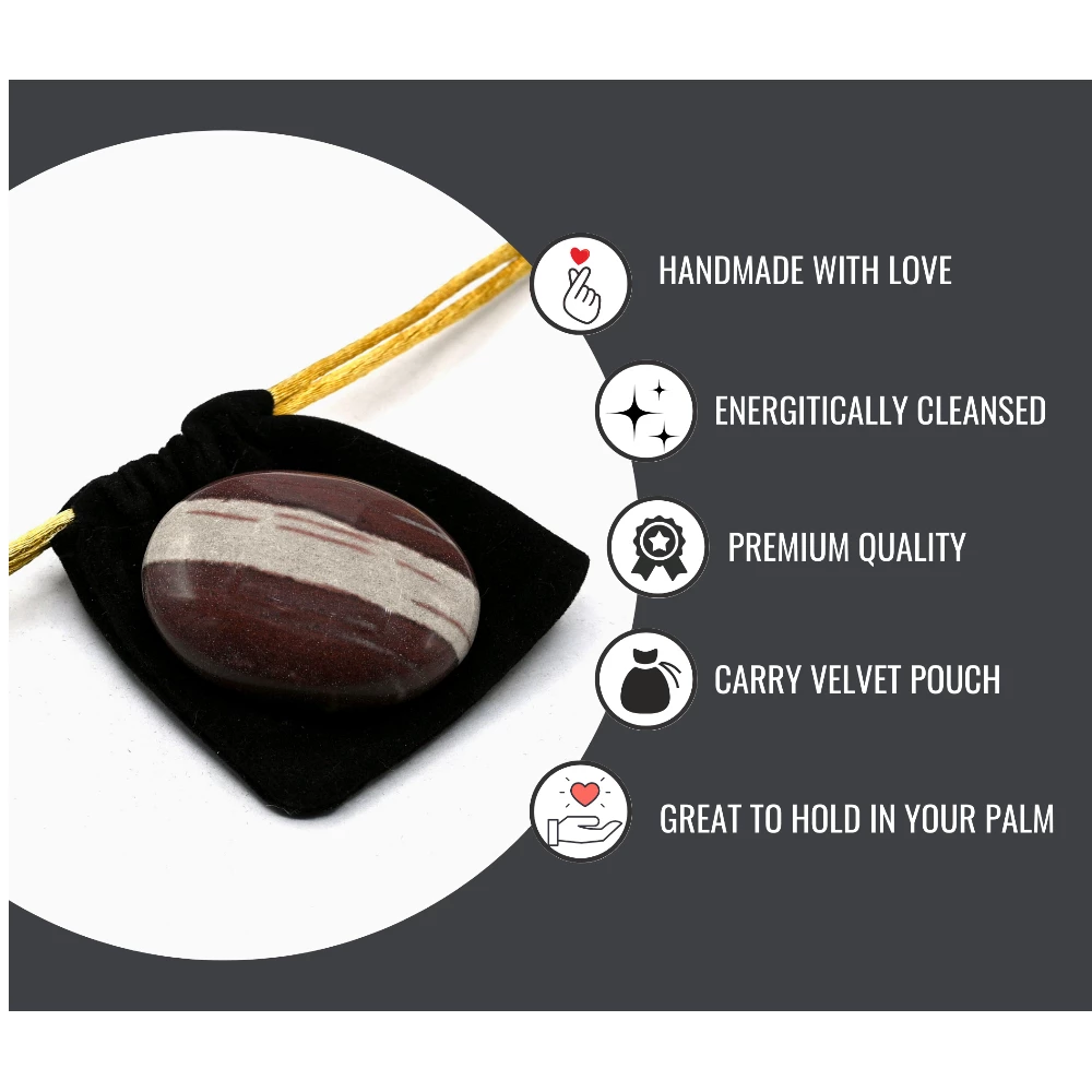 Narmada Shiva Lingam Palm Stone