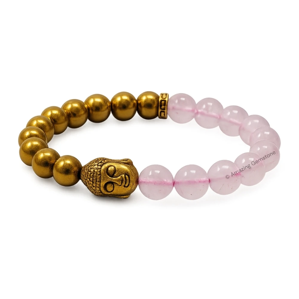 Love and Money Bracelet with Buddha Charm (Golden)