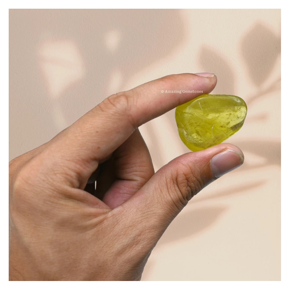 Tumbled Lemon Quartz Crystals Stones (1 oz)