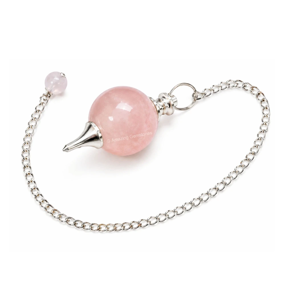 Rose Quartz Ball Pendulum