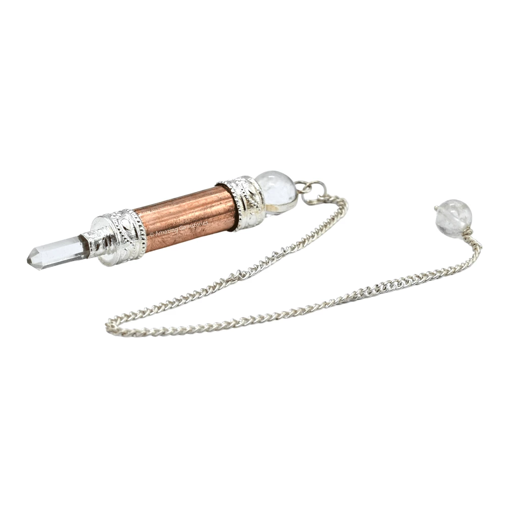 Copper Metal Pendulum - Copper 3 Piece Ring Cone (MP68)