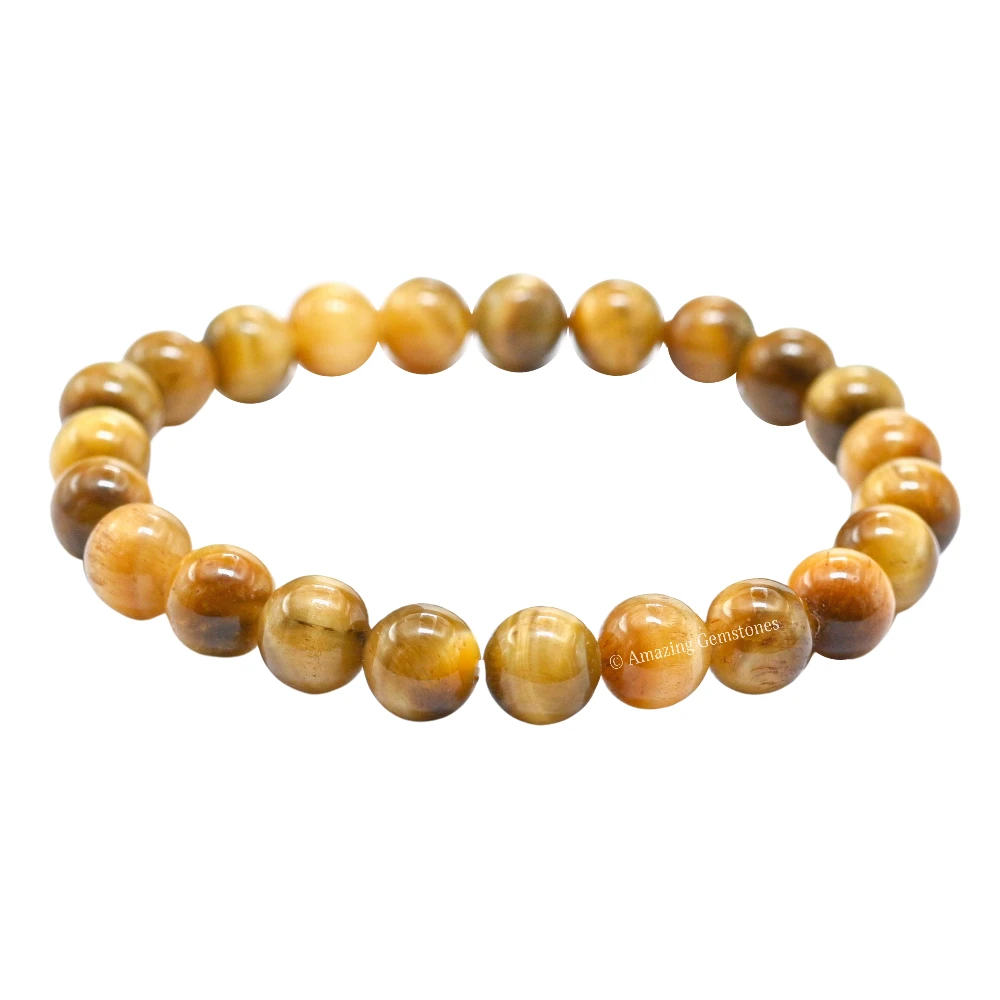 Yellow Cat's Eye Bracelet (Strechable)