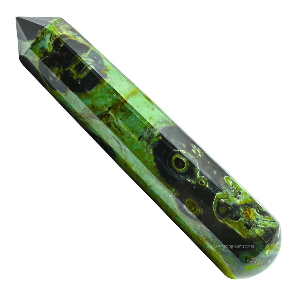 Kambaba Jasper Wand (Faceted)