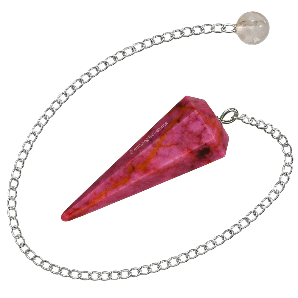 Cobalt Calcite Pendulum