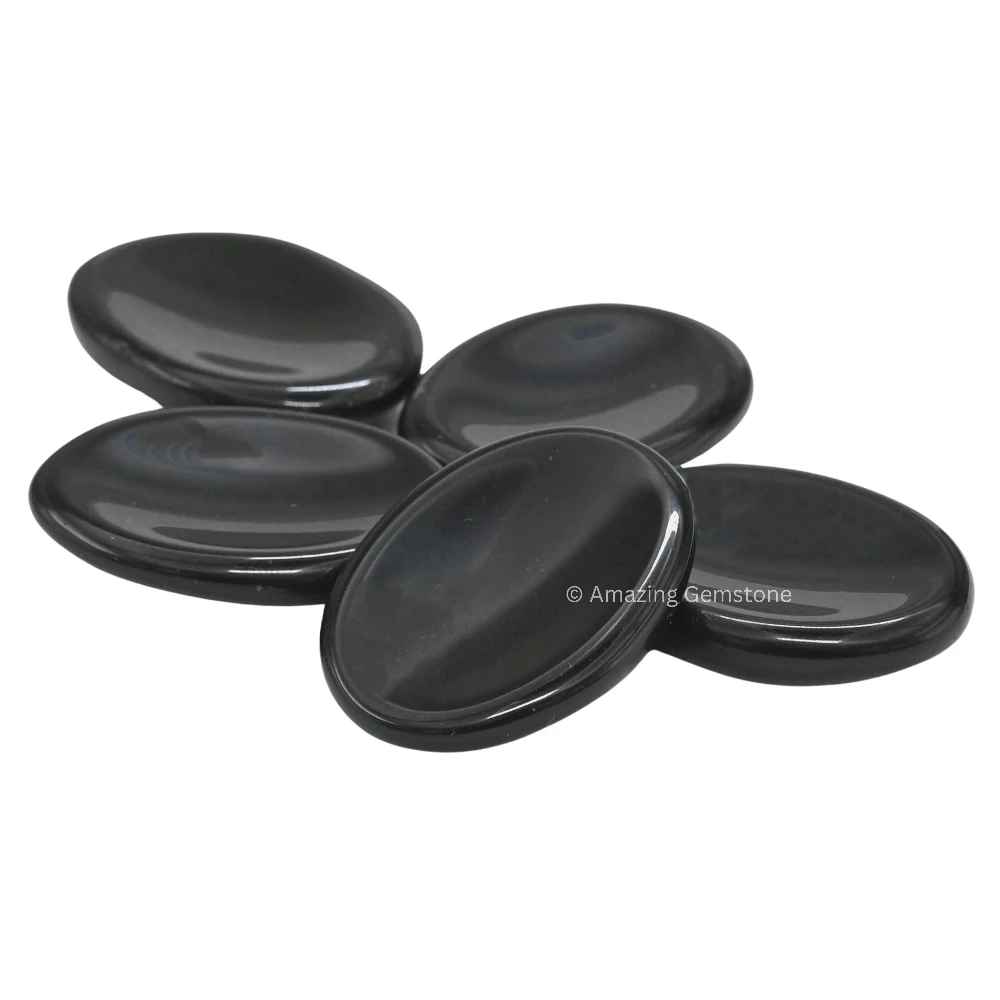 Black Obsidian Worry Stone