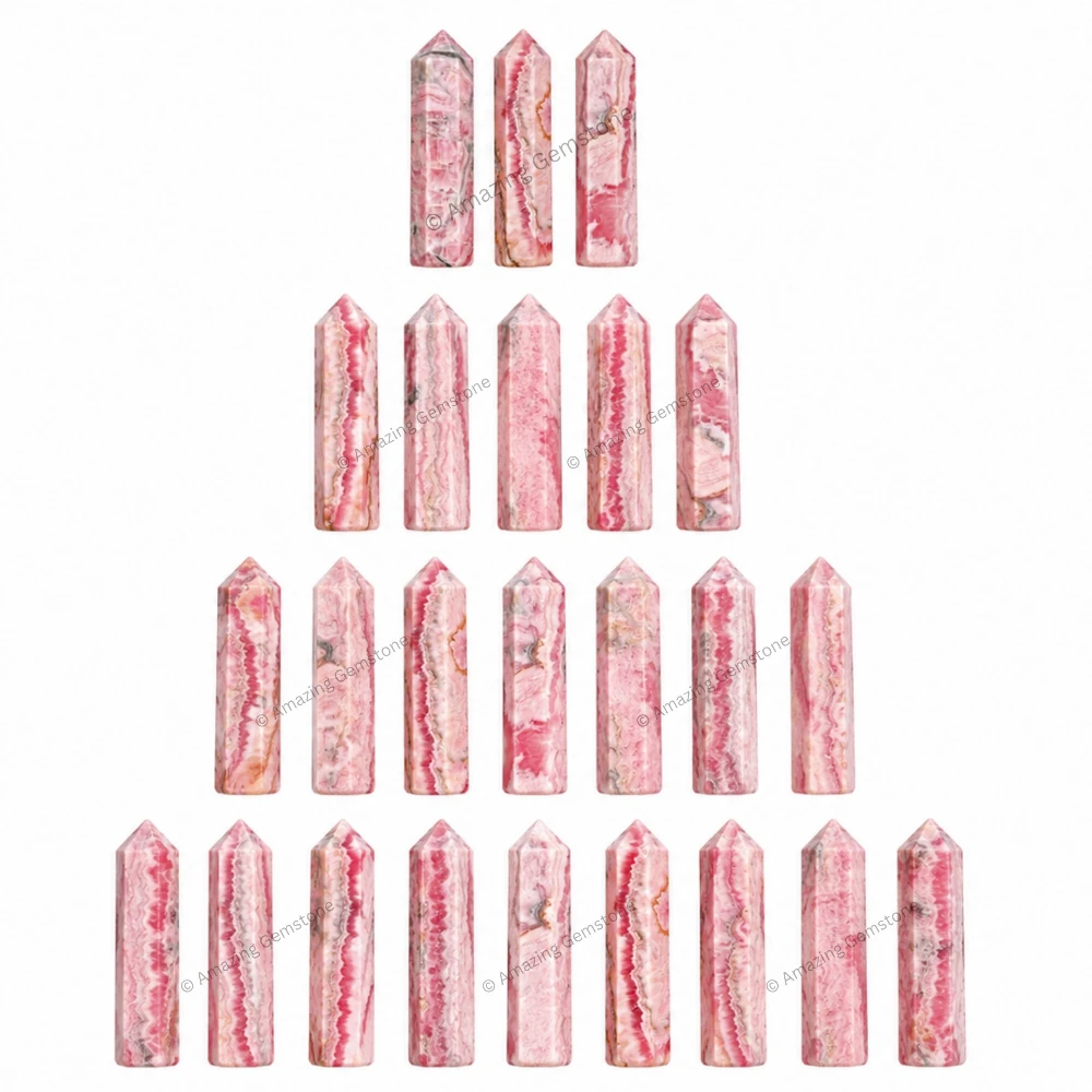 Rhodochrosite Pencil Points (Set of 50)