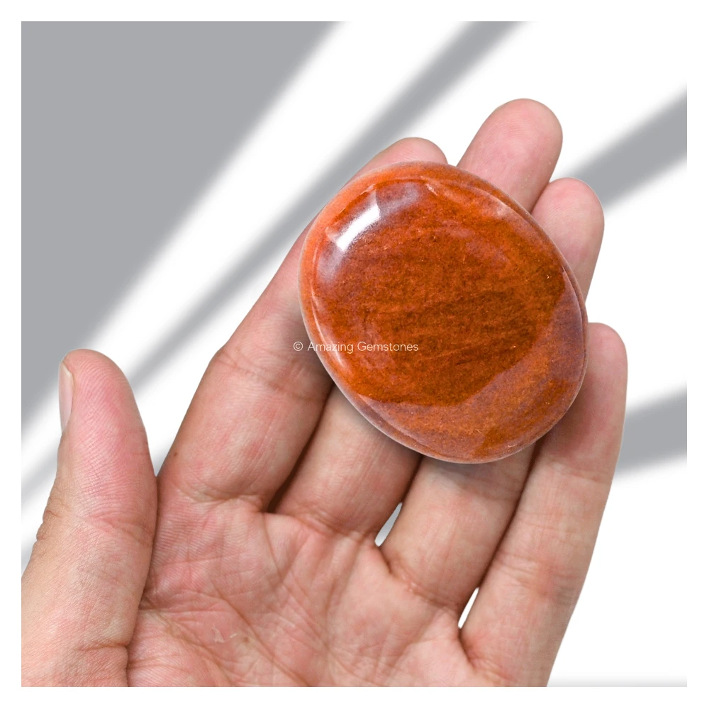 Chocolate Jasper Palm Stone