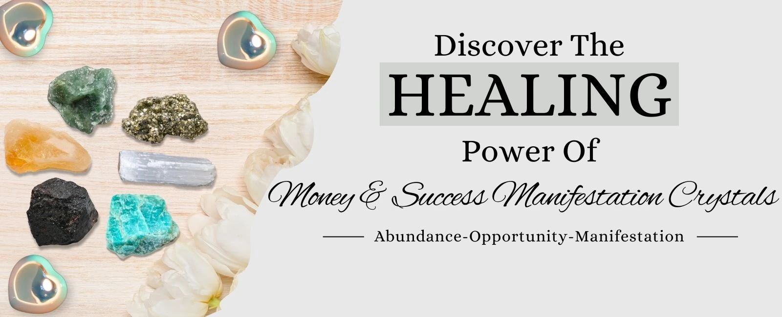 Money and Success: Healing Crystal Raw Stone for Manifestation