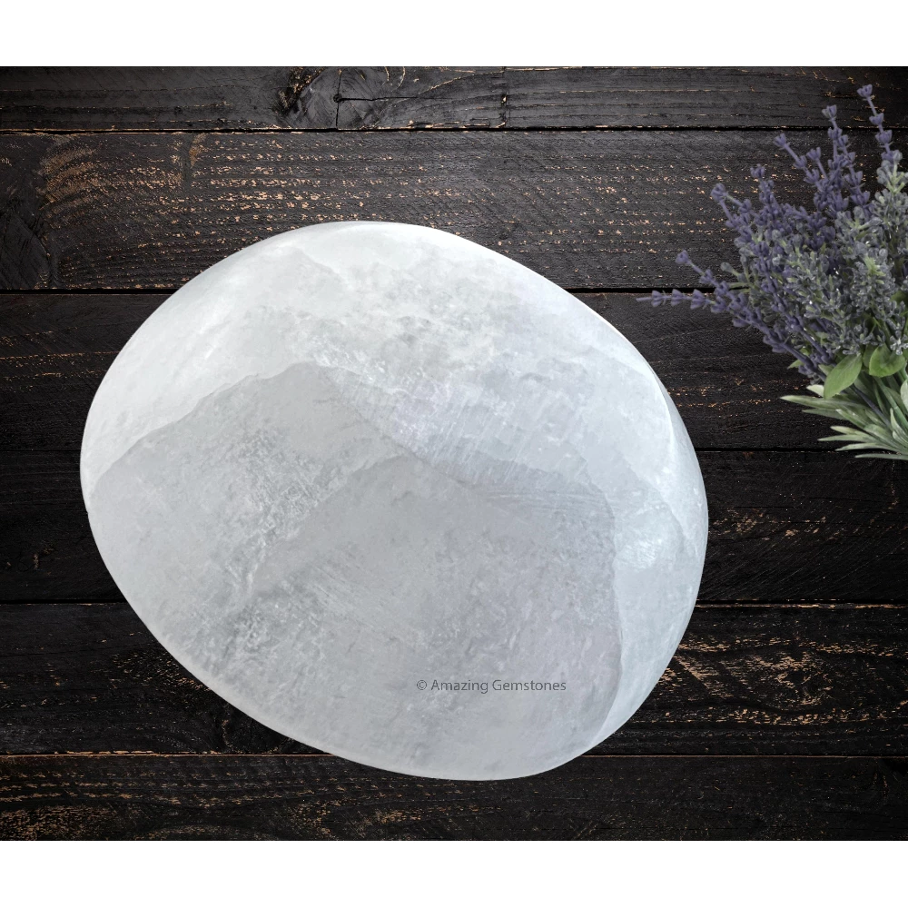 Selenite Charging Bowl for Crystals - Round