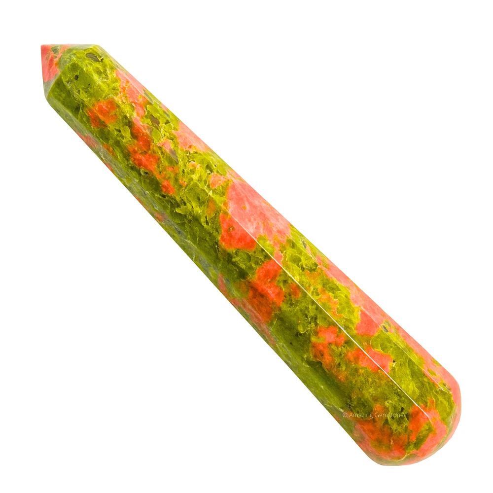 Unakite Wand (Faceted)