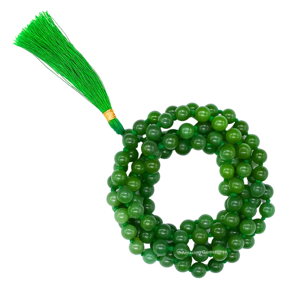 Green Aventurine Mala (Hand Knotted)