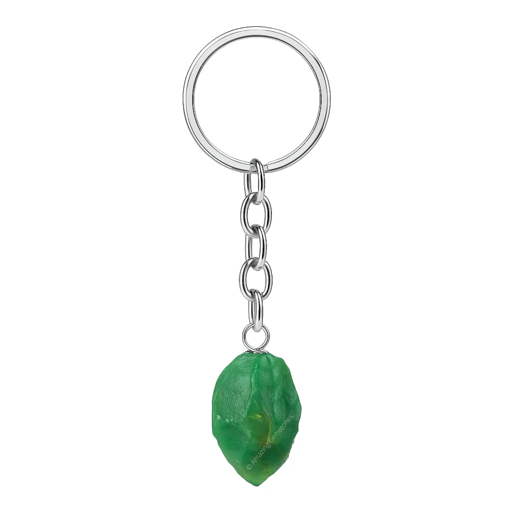 Green Aventurine Keychain Keys Holder (Raw)