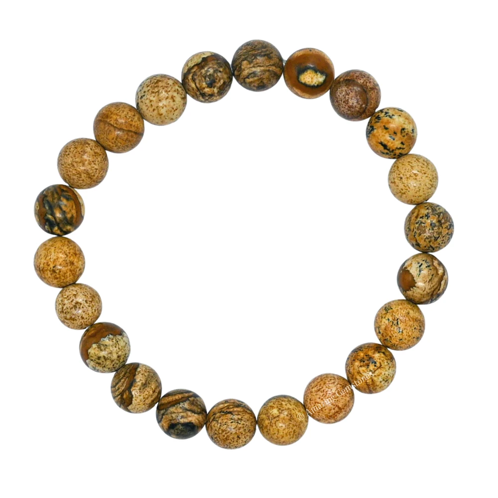 Picture Jasper Bracelet (Strechable)