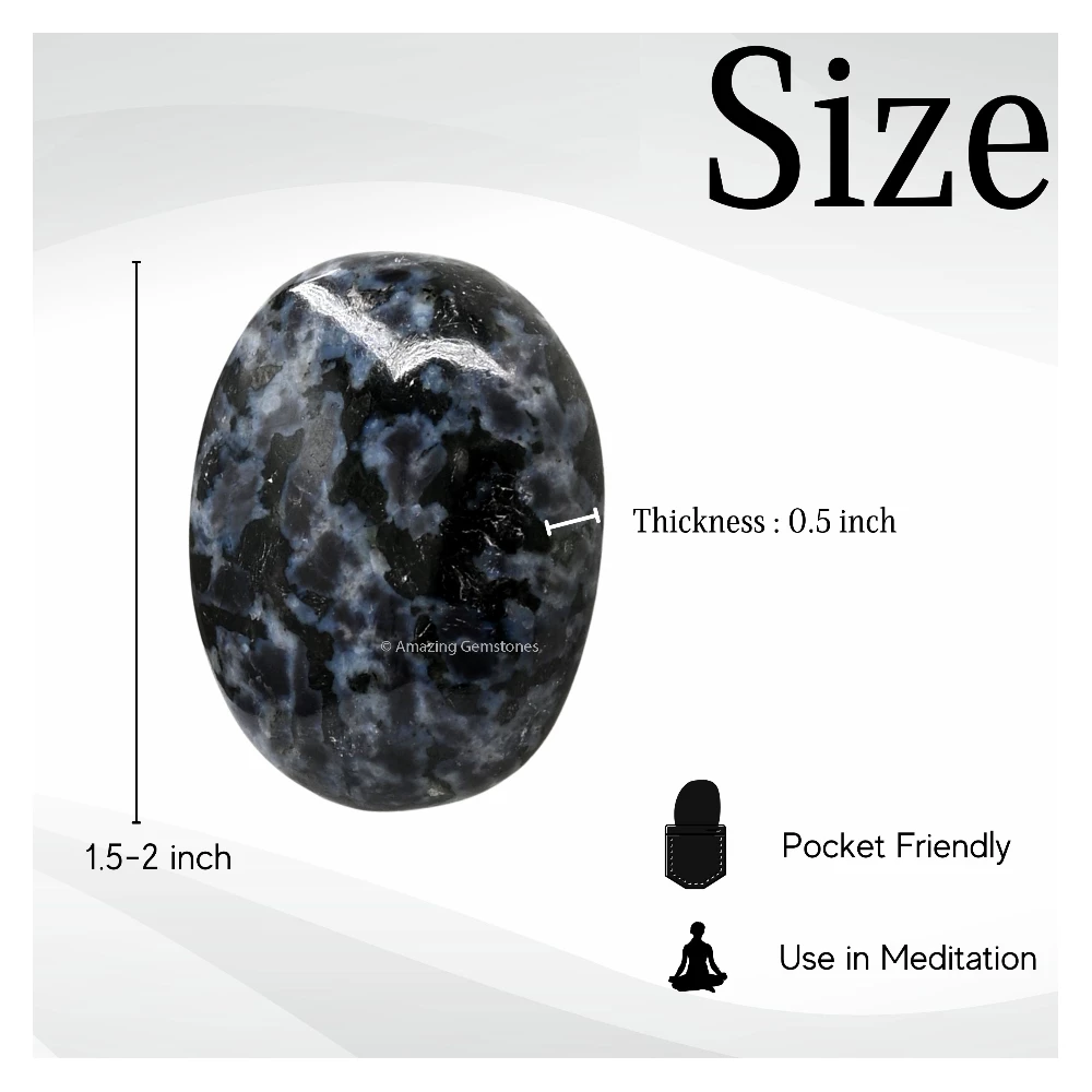 Indigo Gabbro Palm Stone