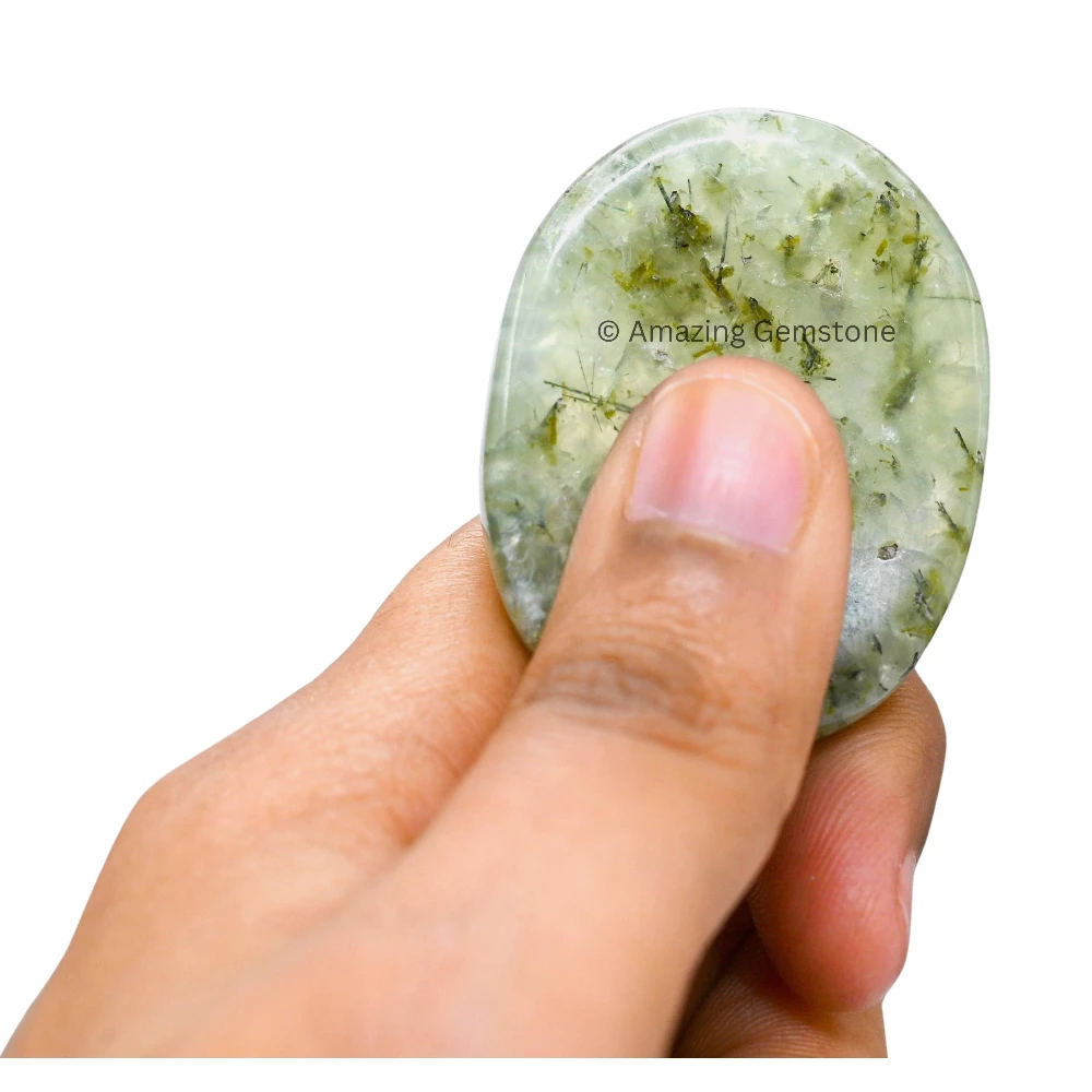Prehnite Worry Stone