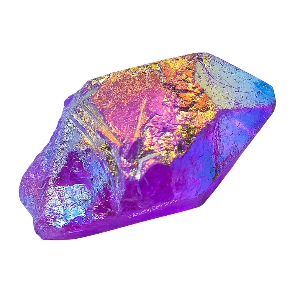 Amethyst Aura Quartz Raw Crystals (1 LB)