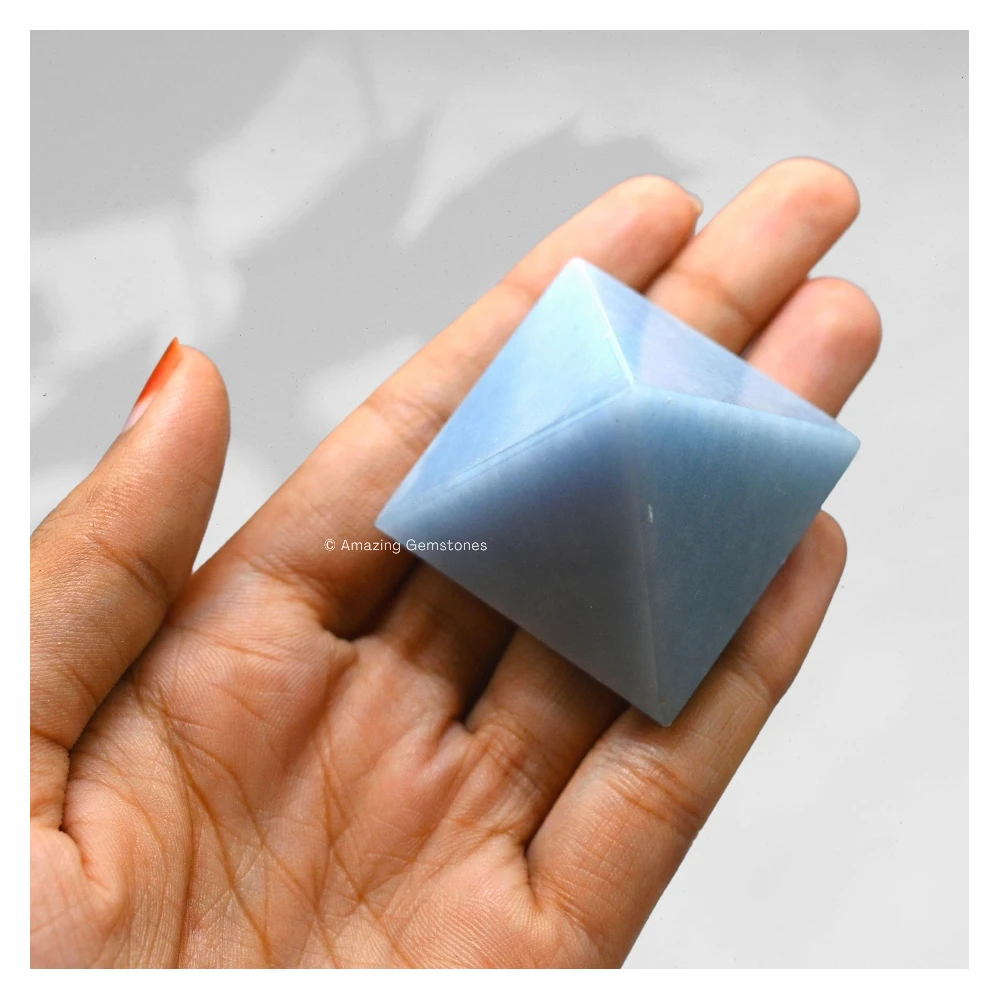 Angelite Pyramid (1.5 Inch)