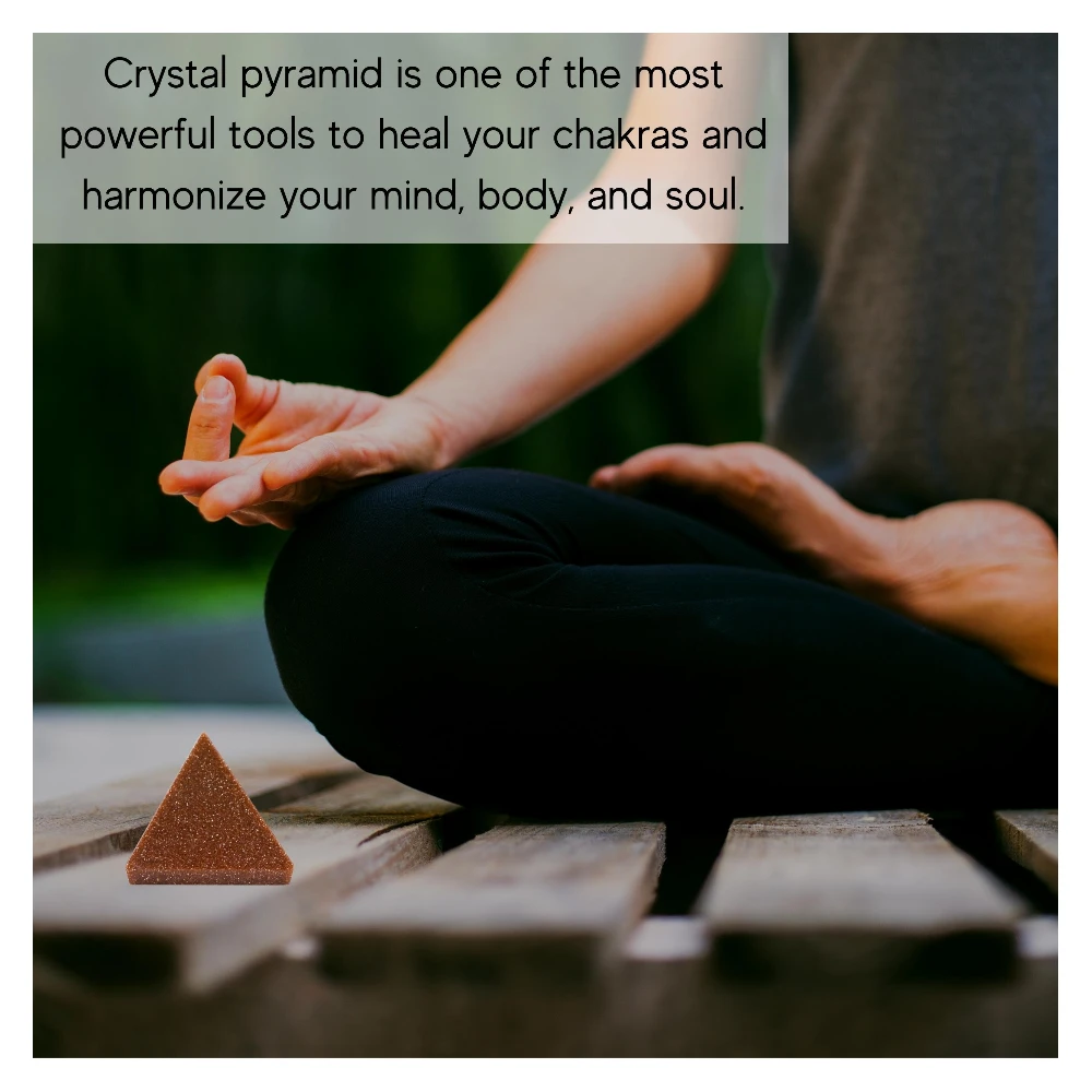 Red Goldstone Pyramid (1 Inch)
