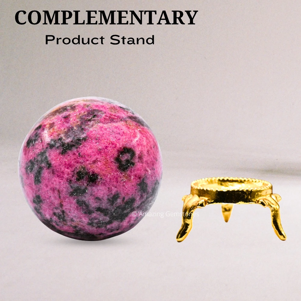 Rhodonite Sphere (1.5 Inch)