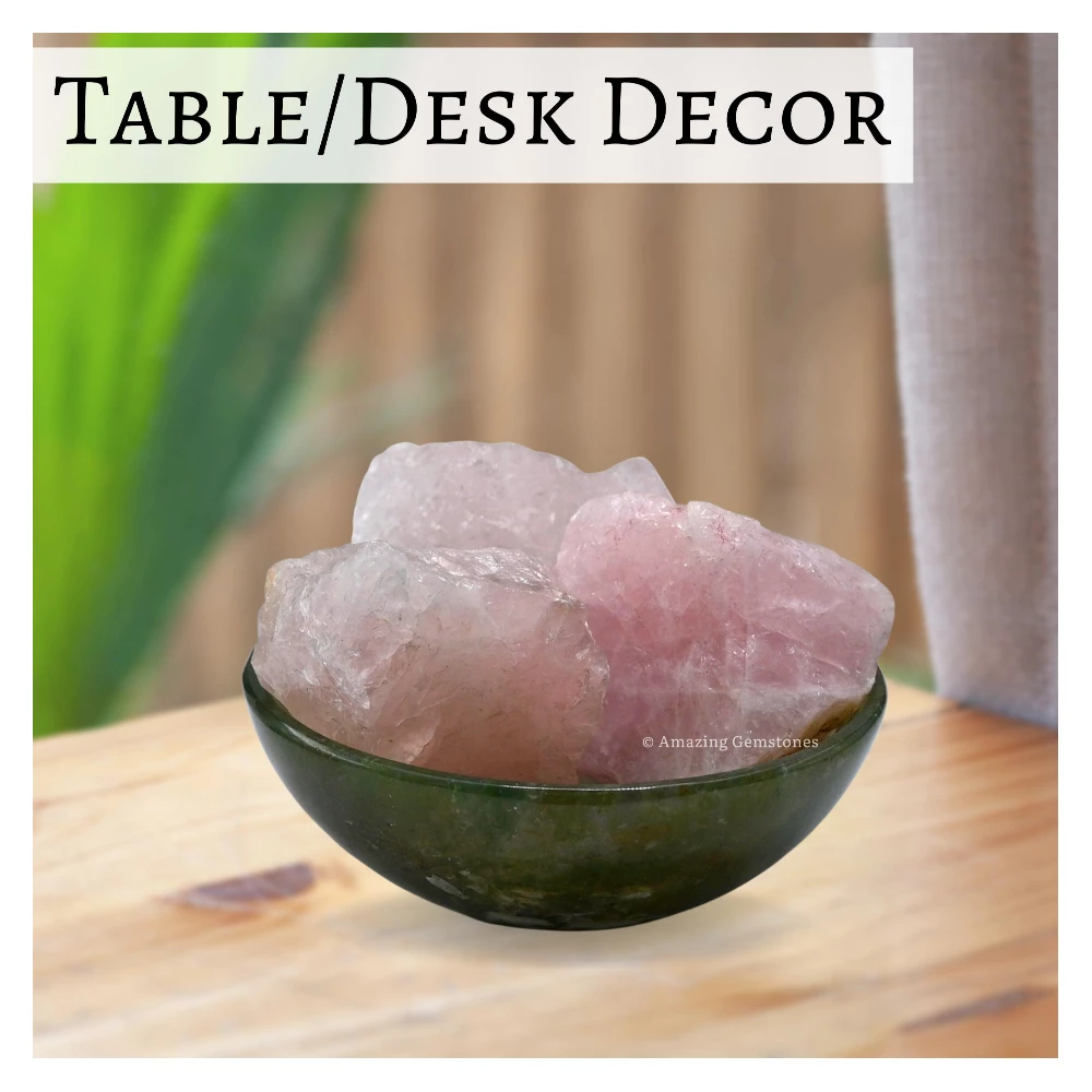 Rose Quartz Raw Crystals (2 Pieces)