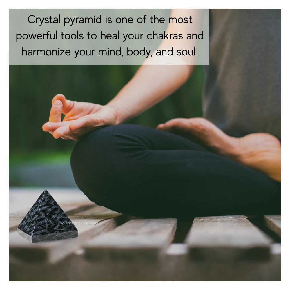 Indigo Gabbro Pyramid (1 Inch)