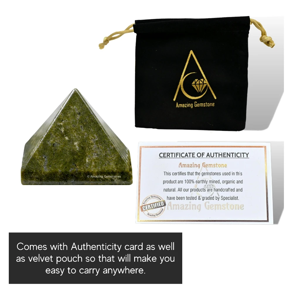 Vesuvianite Pyramid (1 Inch)